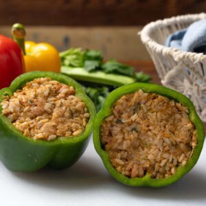 Crawfish Stuffed Bell Peppers